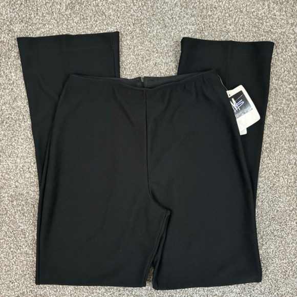 Morgan Sport Pants - Morgan Sport Sz 9 Black Pants Back Zip Vintage Look